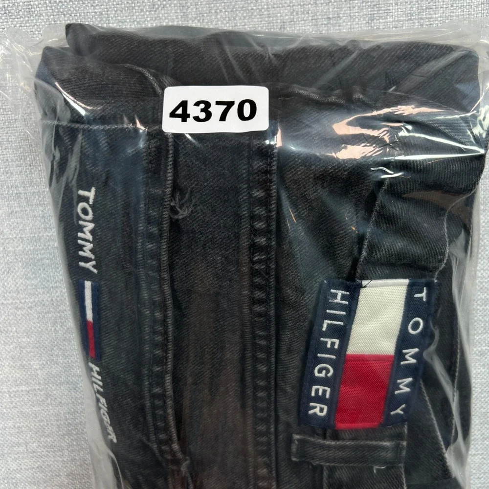 Vintage Tommy Hilfiger Freedom Jeans‎ Black Wash Denim Men 33x28.5 90s Baggy Y2K
